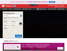 Tablet Screenshot of de.hotels.com
