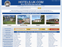 Tablet Screenshot of hotels.uk.com