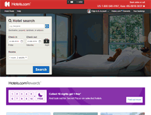 Tablet Screenshot of hotels.com